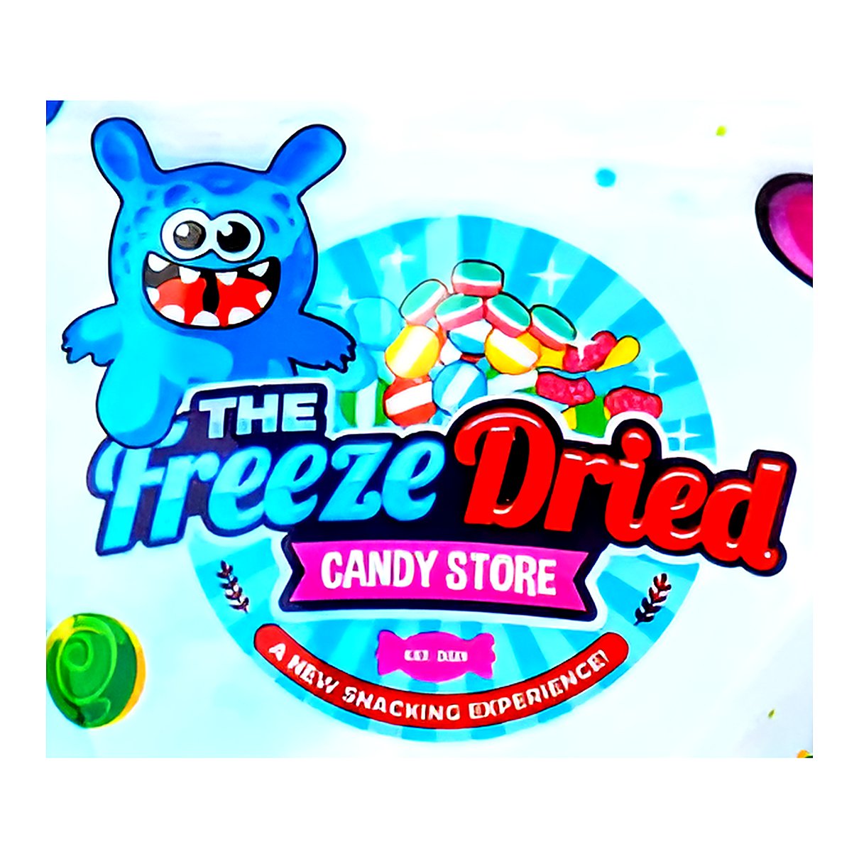 Blue Raspberry Peach Rings / The Freeze Dried Candy Store - processed