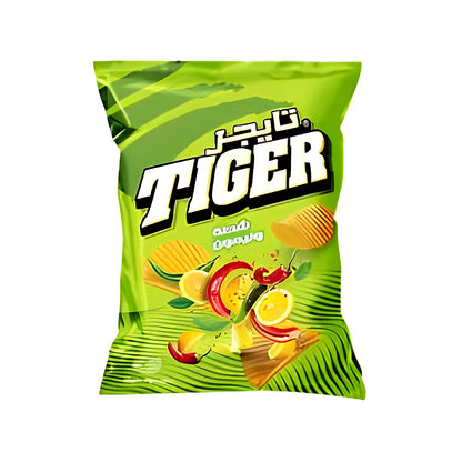 Tiger chip  chili and lemon - processed