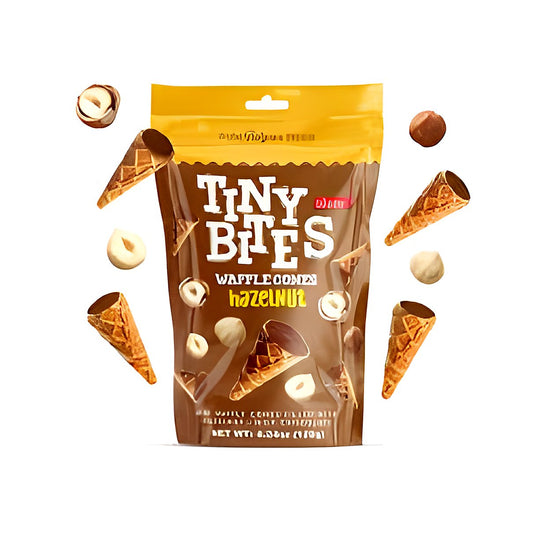 Tiny Bites Waffle Cones - Hazelnut - processed
