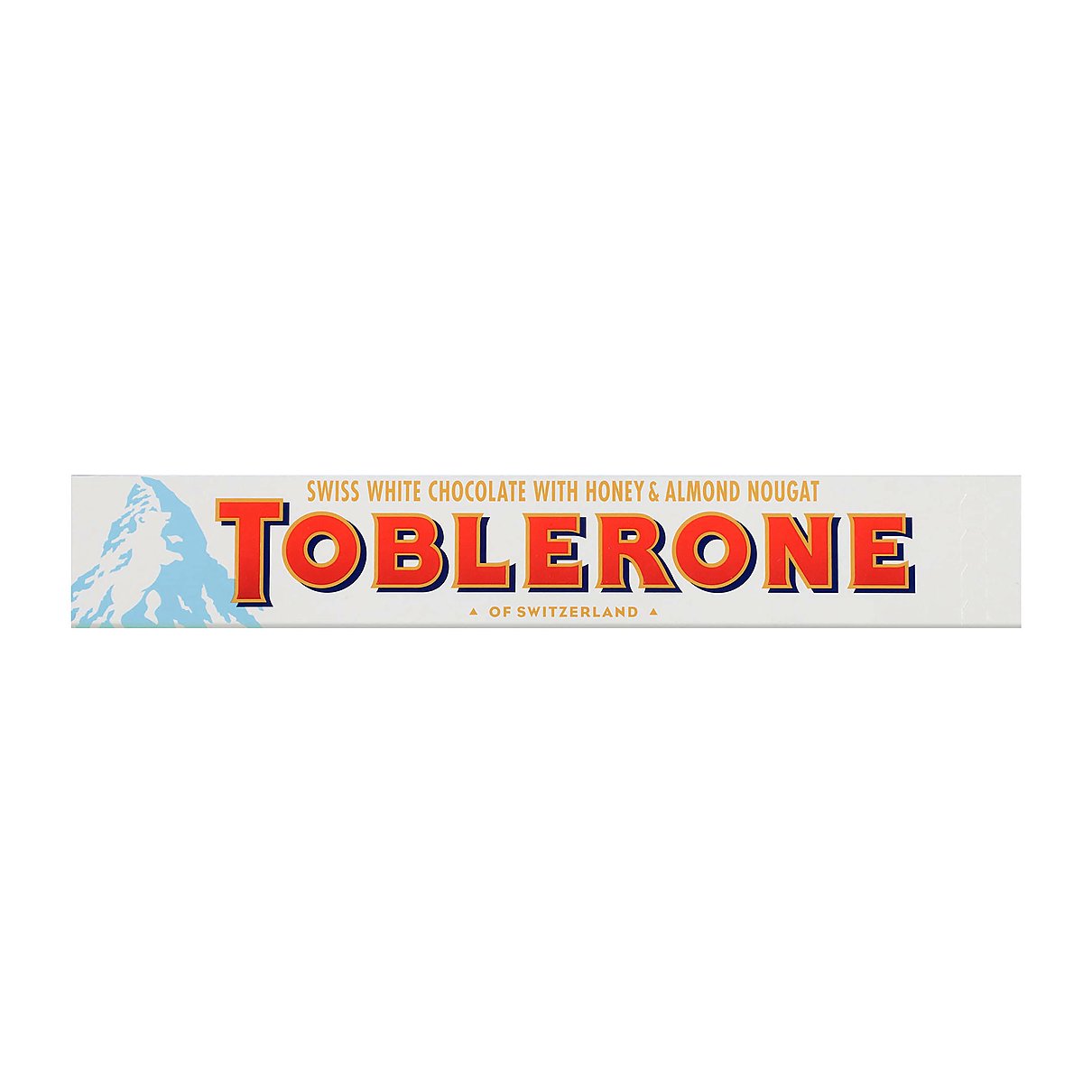 Toblerone Swiss White Chocolate Bars with Honey & Almond Nougat - processed