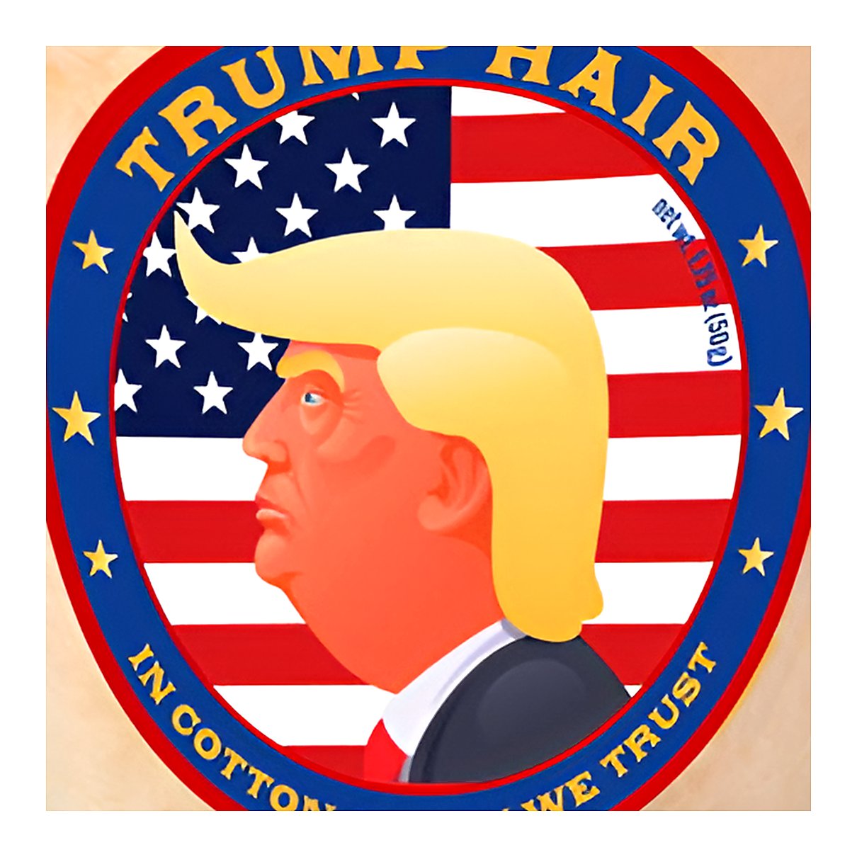 Trump hair cotton candy - processed