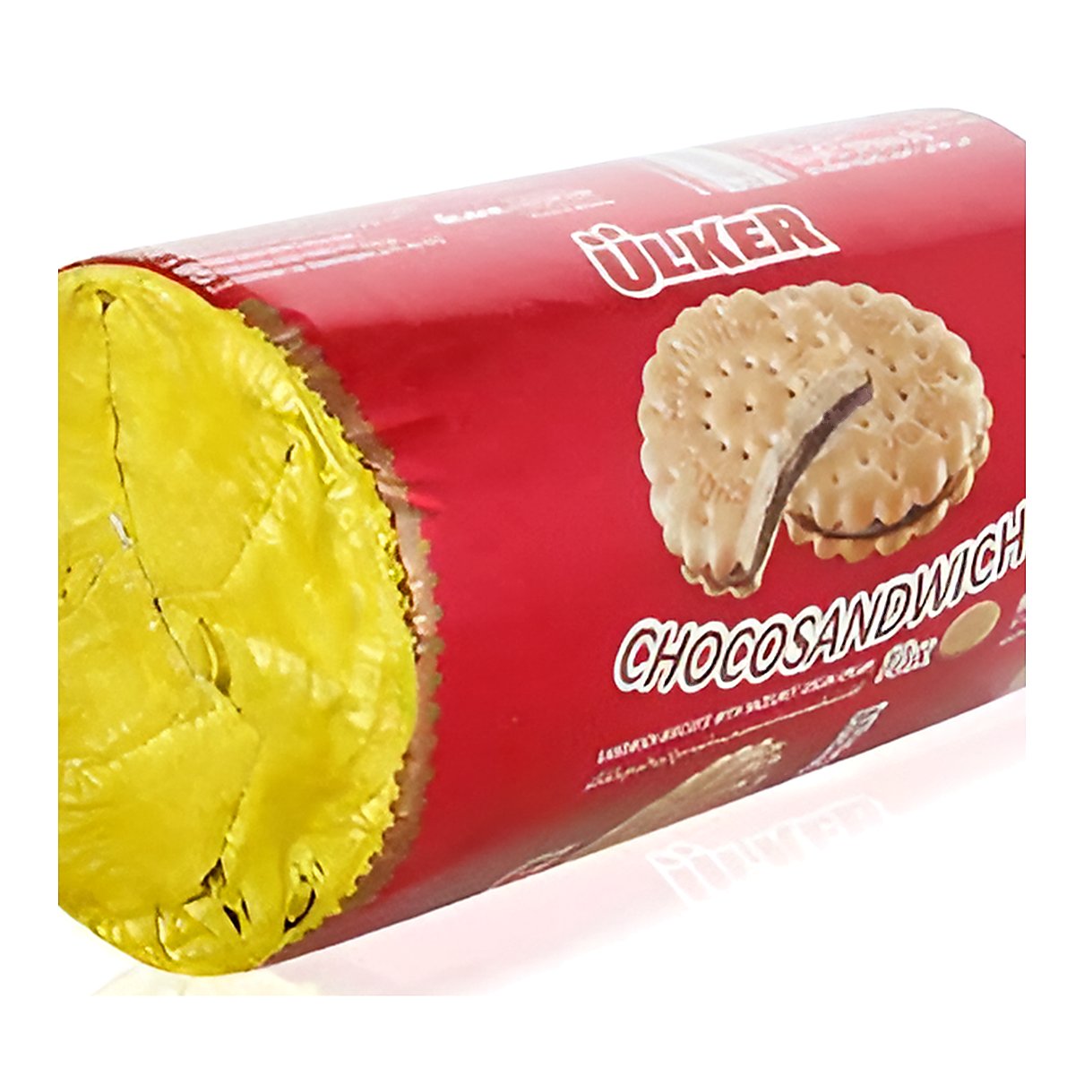 Ulker Choco Sandwich Biscuits with Hazelnut Cocoa Cream - processed