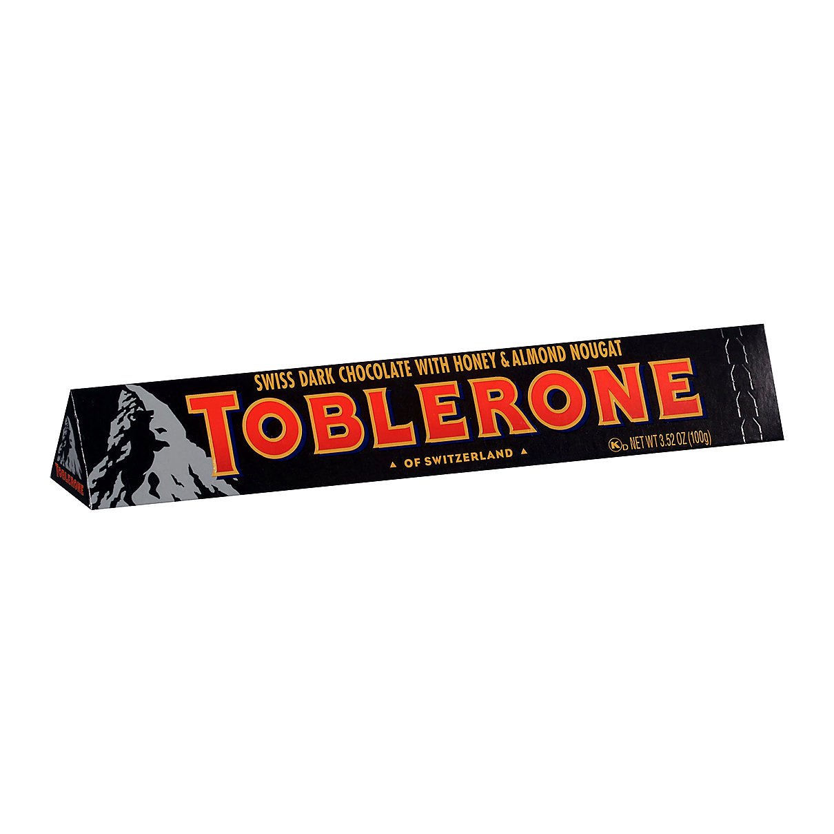 Toblerone Dark Chocolate with Honey & Almond Nougat - processed