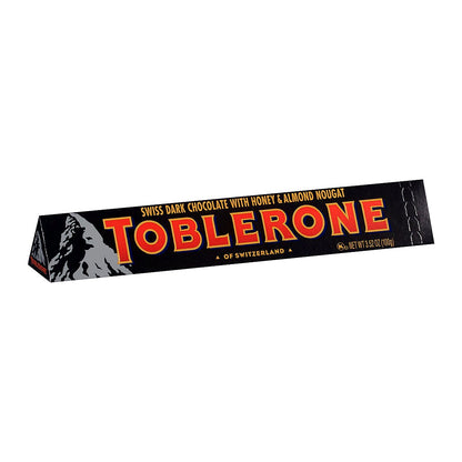 Toblerone Dark Chocolate with Honey & Almond Nougat - processed