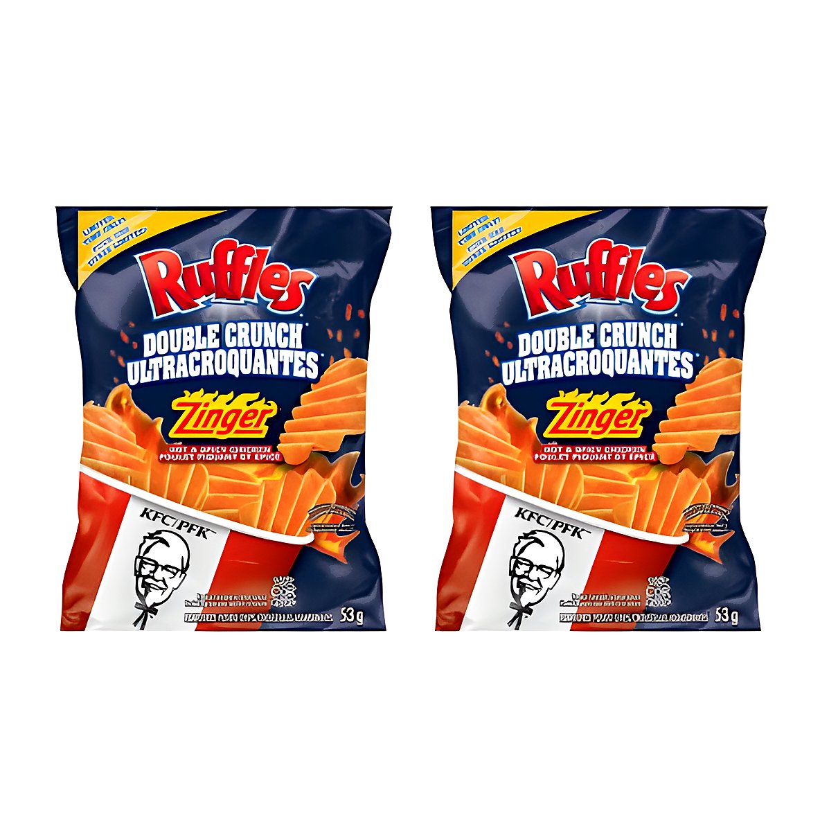 Ruffles Double Crunch Zinger KFC - processed