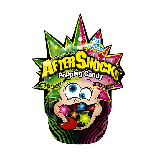 AfterShock Popping Candy Green Apple Strawberry - processed