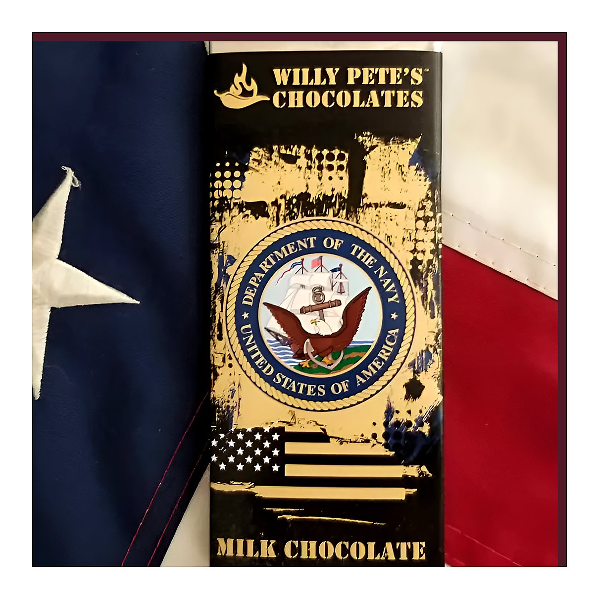 US.Navy Chocolate Bar Willy Pete’s Chocolates - processed