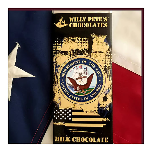 US.Navy Chocolate Bar Willy Pete’s Chocolates - processed