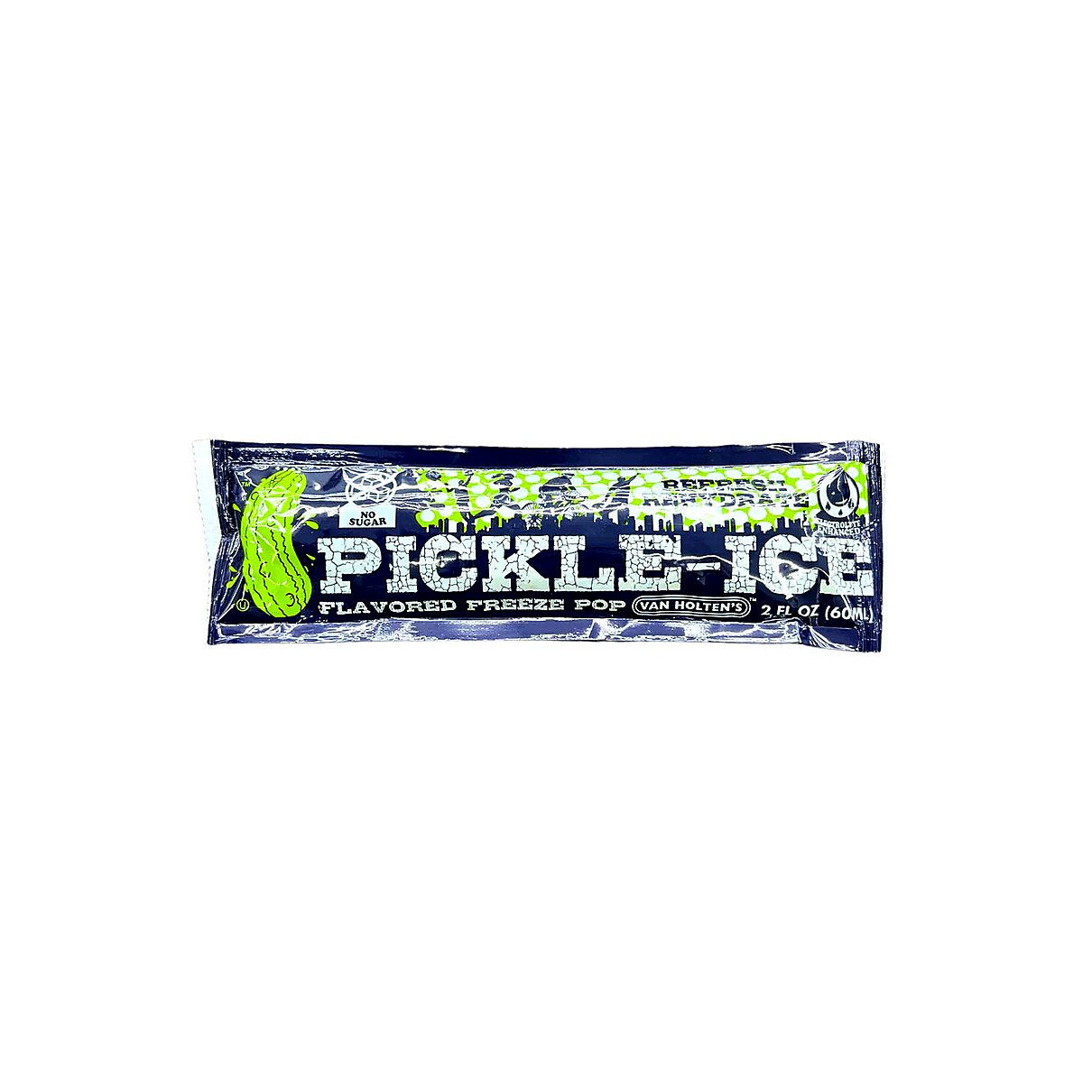 Van Holtens Pickle-Ice Flavored freeze pop - processed