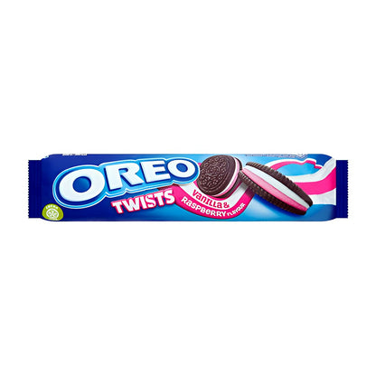 Vanilla & raspberry Oreo twists - processed