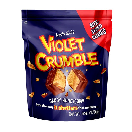 Violet Crumble Candy Honeycomb Bites - processed