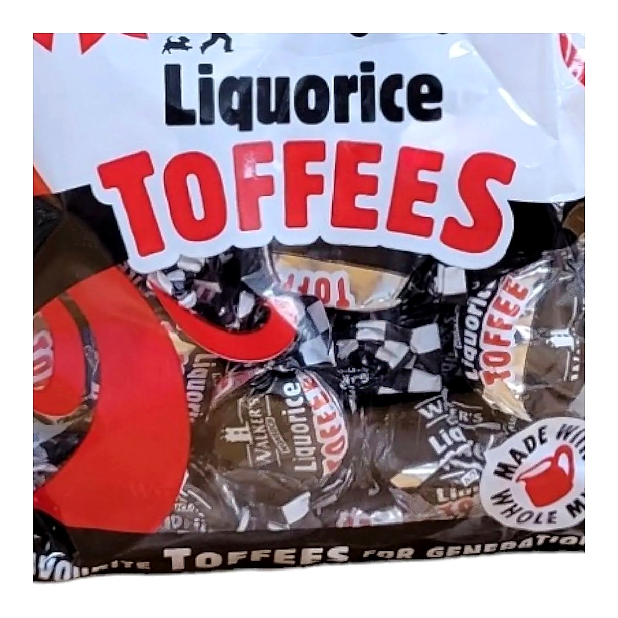 Walkers Liquorice Toffees - processed