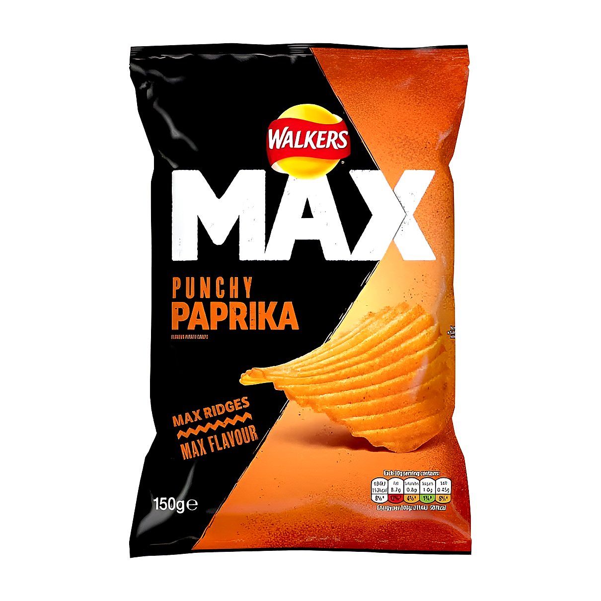 Walkers Max Punchy Paprika 50g - processed