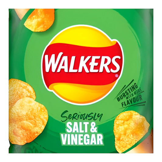 WALKERS Salt & Vinegar Crisps - processed