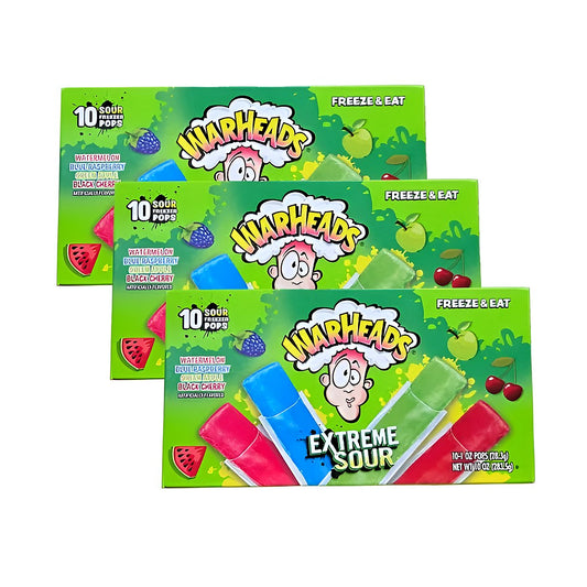 Warheads freeze pops - processed