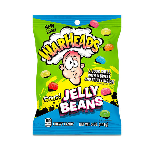 Warheads Jelly Beans - processed
