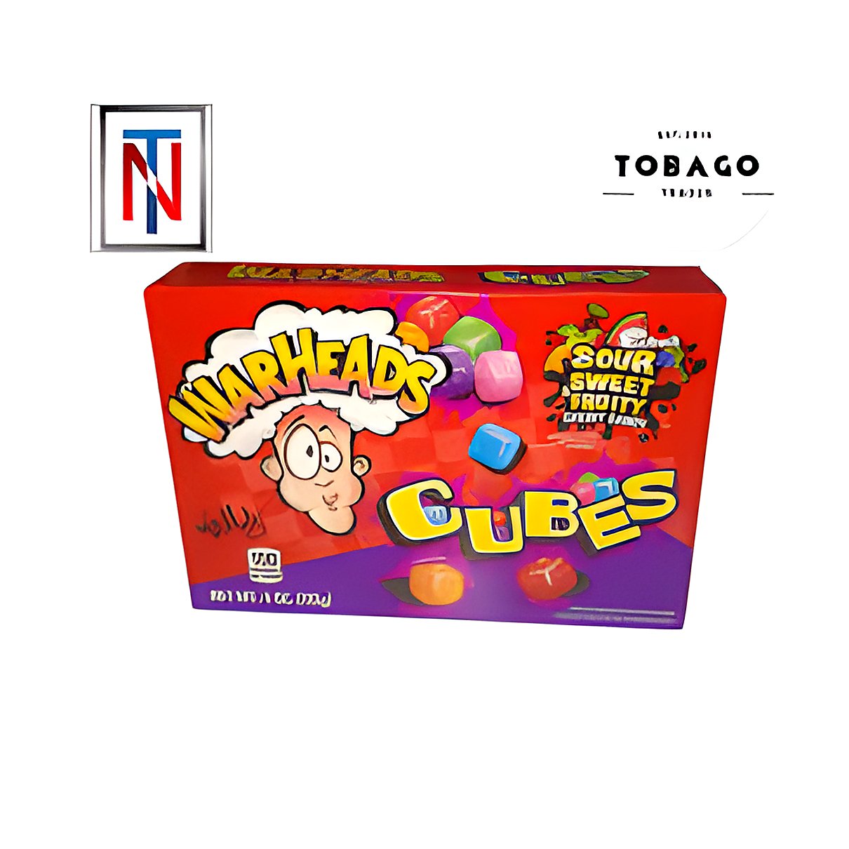 Warheads New Sour Fruity Flavors - processed