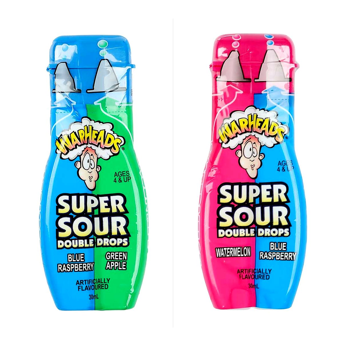 Warheads Super Sour Double Drops - processed