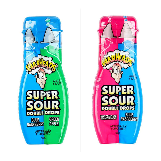 Warheads Super Sour Double Drops - processed