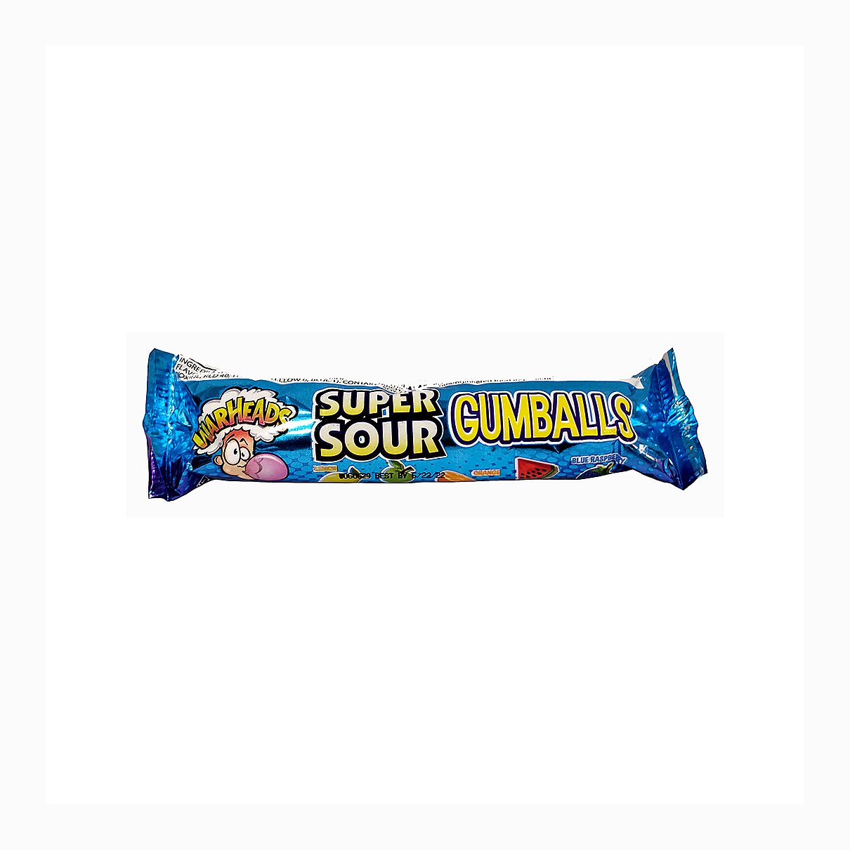 Warheads Super Sour Gumballs - processed