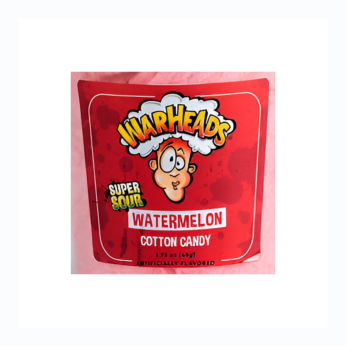 Warheads Watermelon Cotton Candy - processed