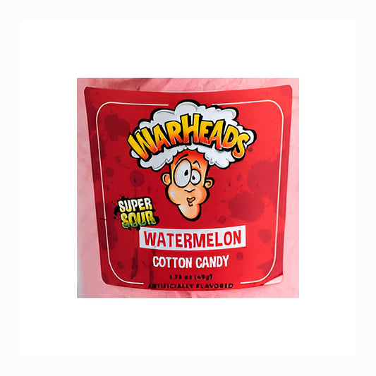 Warheads Watermelon Cotton Candy - processed
